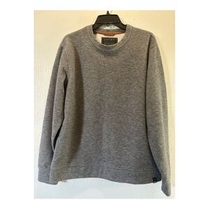 Jachs New York Men's Crew Neck Long Sleeve Fleece Sweatshirt Charcoal Grey